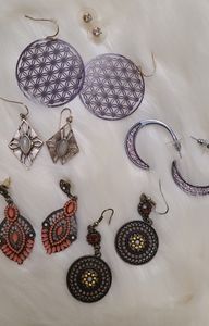 Boho Vintage Costume Earrings Sold As Set Only